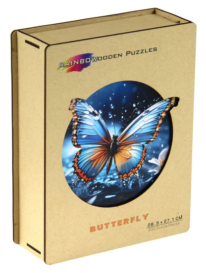 E2D Rainbow Wooden Puzzle BUTTERFLY