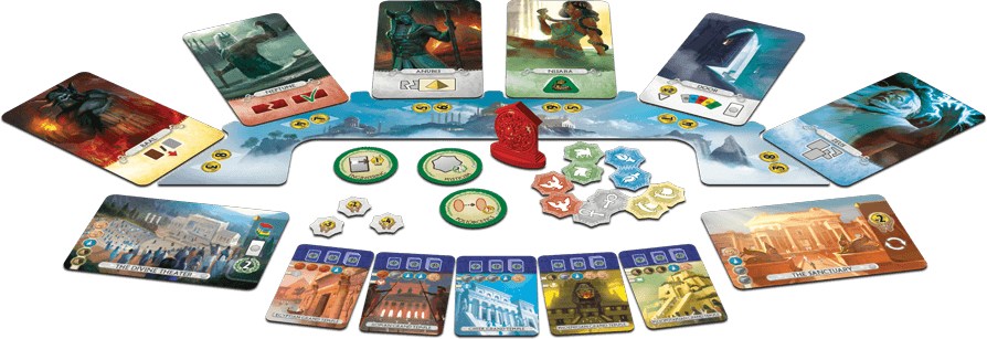 7 wonders duel pantheon card sleeves 7 Wonders Duel: Pantheon (Expansion), Board Game — Brain Games LV