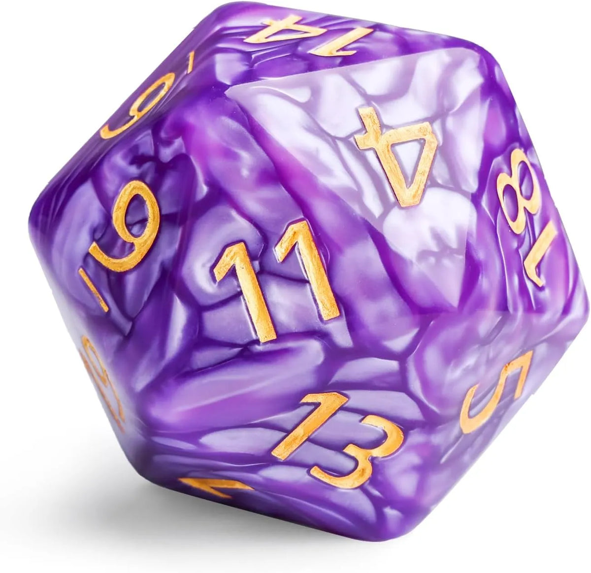 Titan 20-Sided Die 55mm – Pearl Purple