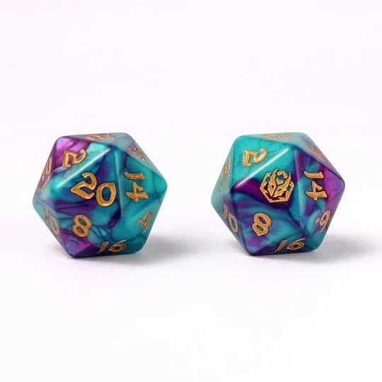 Brain Games LV 8 Piece RPG Dice Set Frostbloom