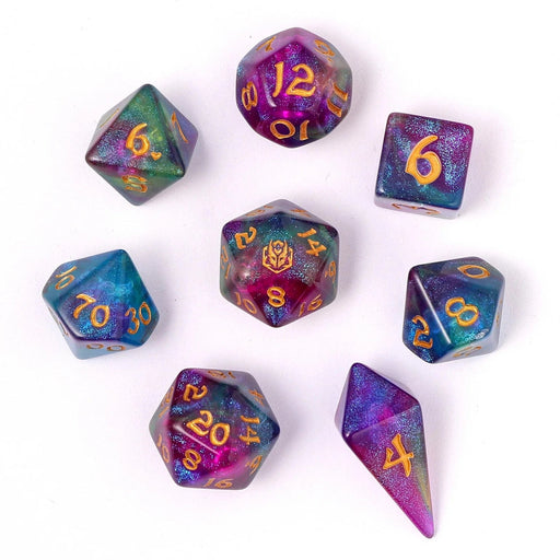 Brain Games LV 8 Piece RPG Dice Set Sirens Melody