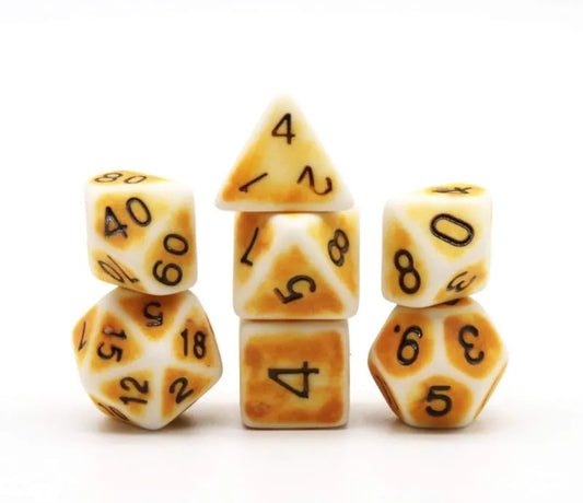 Dice Set Flintstone: Yellow (7)