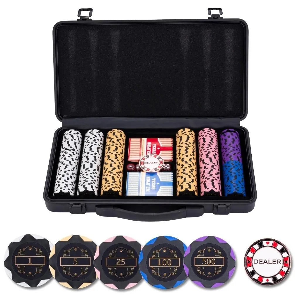 Poker set in black case, 300 value chips (14 grams) / PC 1