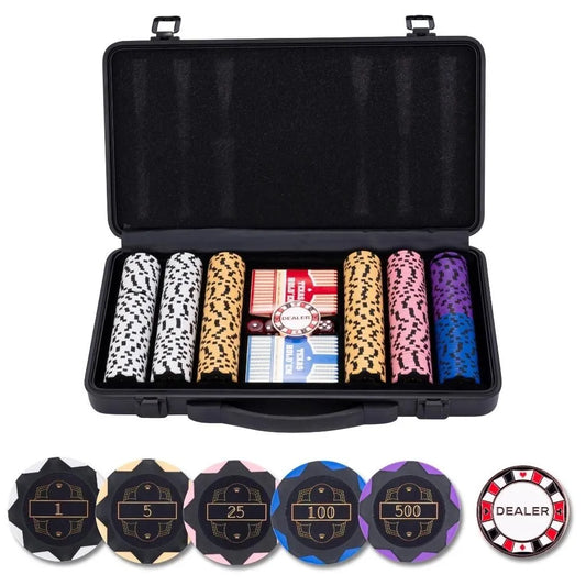 Poker set in black case, 300 chips of value (14 grams) / PU 1