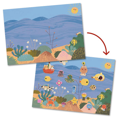 Removable Puffy Stickers - Summertime