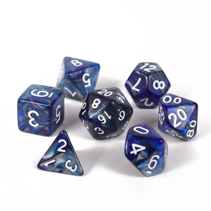 Boxed Set of 7 Dice – Cold Iron