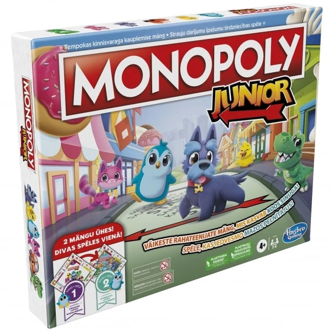 Monopoly "Junior 2 Games In 1", EE/LV