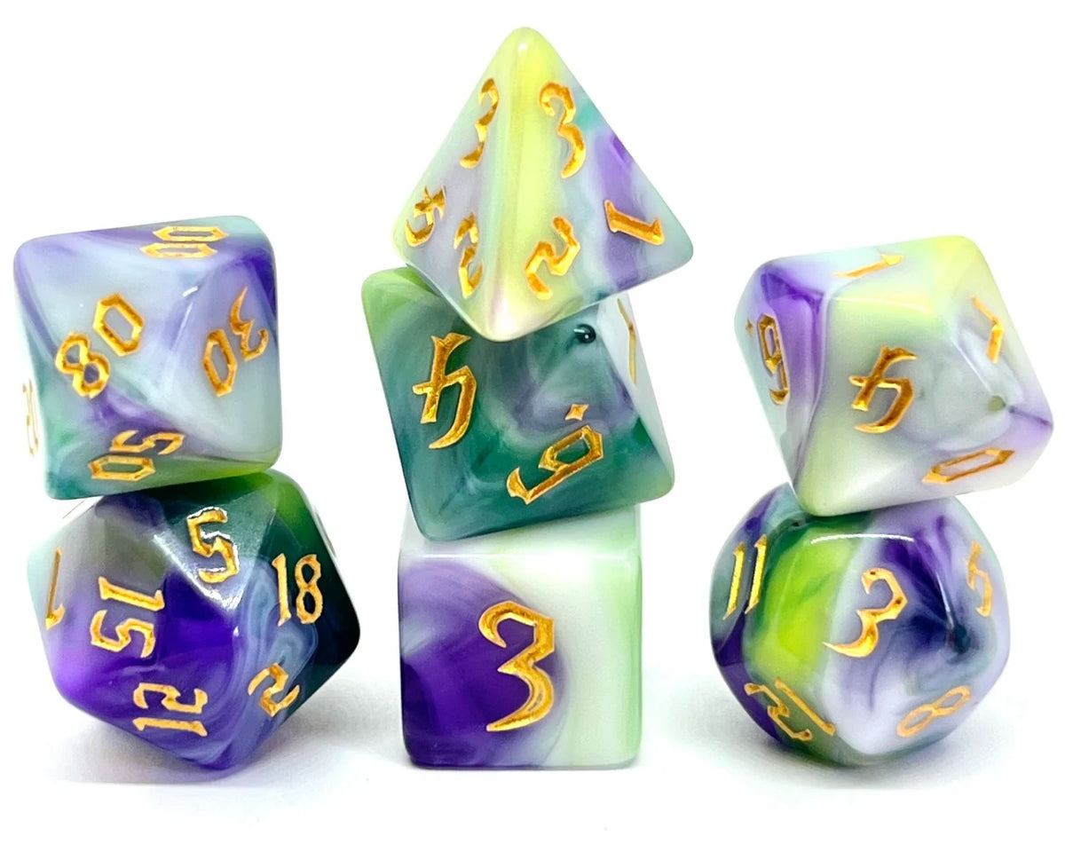 Dice Set: Siberian Iris (7)