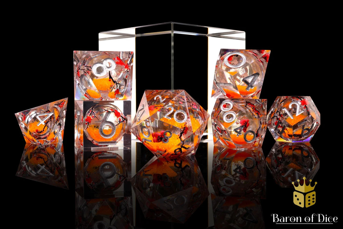 7 pc Resin Dice Insert Series - in Box - Autumn