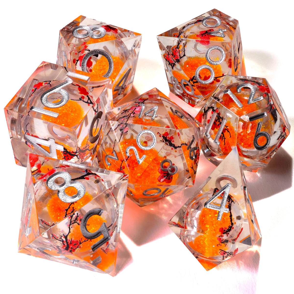 7 pc Resin Dice Insert Series - in Box - Autumn