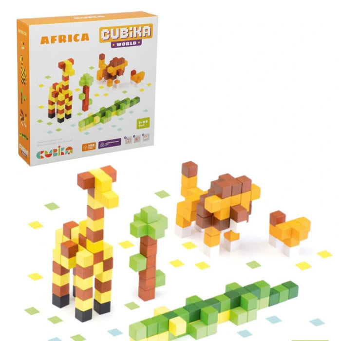 Wooden construction set "Cubika World Africa"