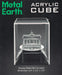 Brain Games LV Acrylic Metal Earth Display Cube 4.6"x 4.6"x5.6"