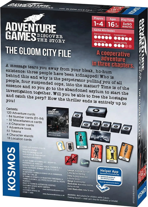 Brain Games LV galda spēles Adventure Games - The Gloom City Files
