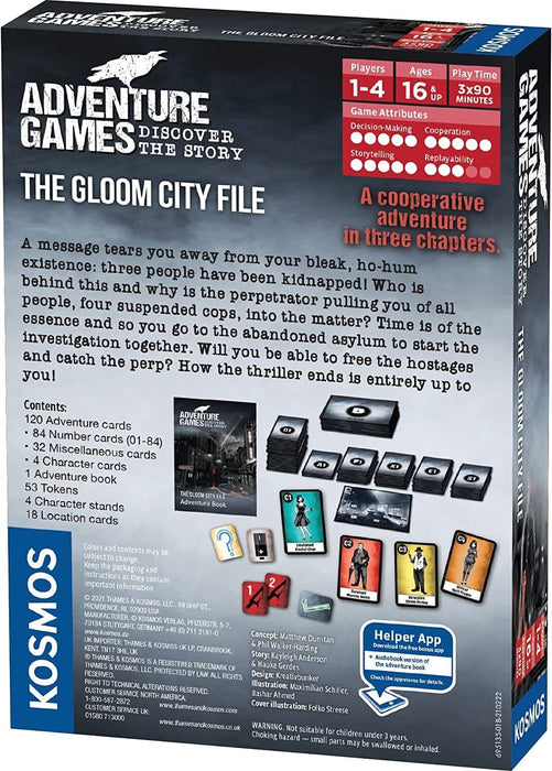 Brain Games LV galda spēles Adventure Games - The Gloom City Files