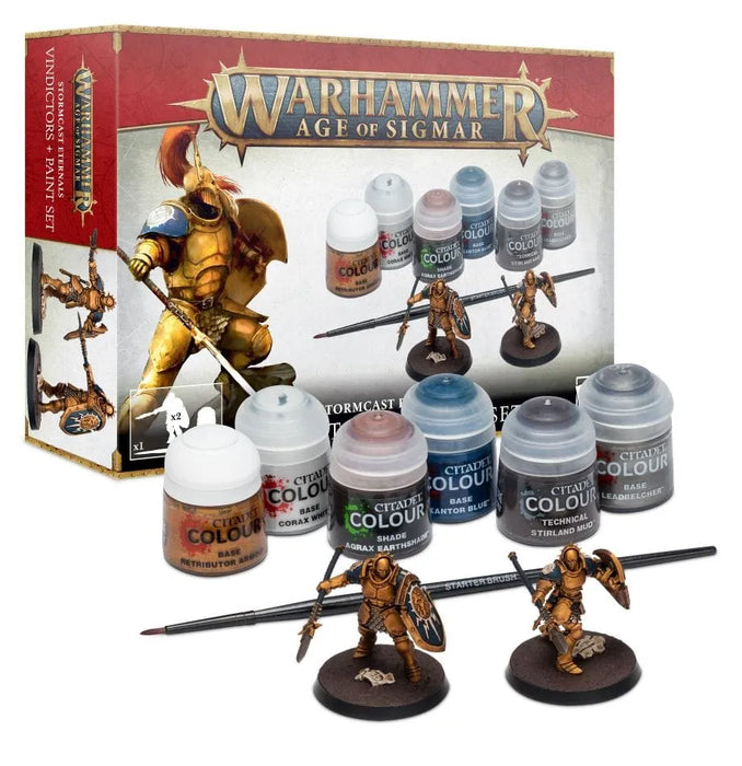 Brain Games LV Krāsošanas piederumi Age of Sigmar Stormcast + krāsu komplekts