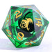Always Watching Dragons Eye Sharp Edge Resin Dice Set Green (7)