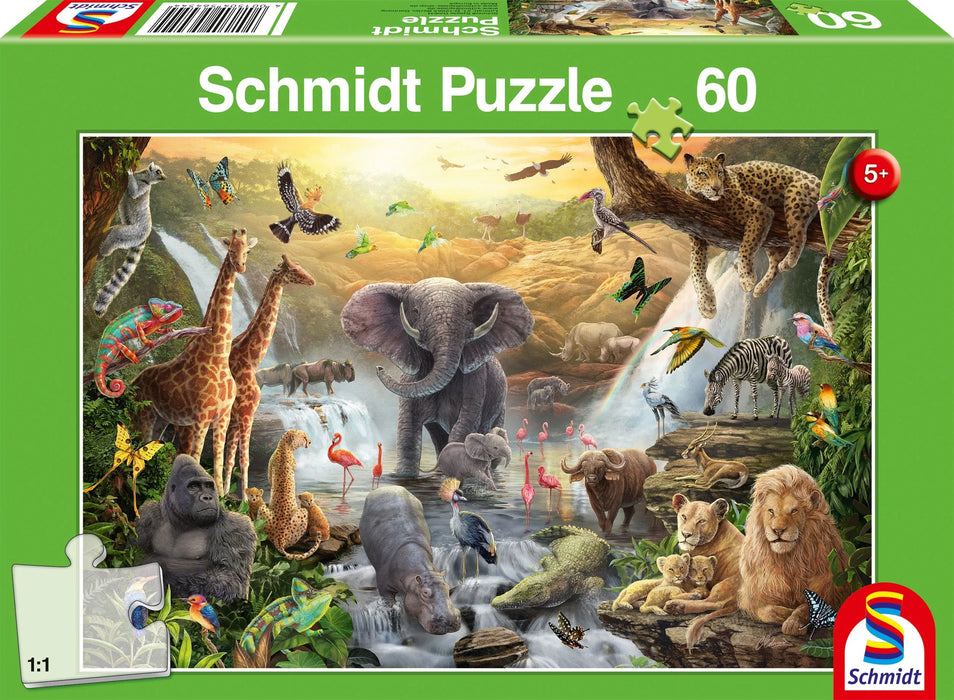 Brain Games LV Animals in Africa, 60 pcs