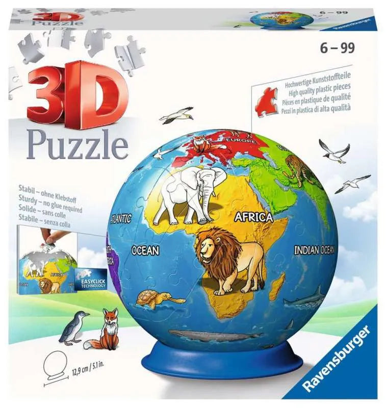 Brain Games LV Apaļā puzzle 72 Globuss