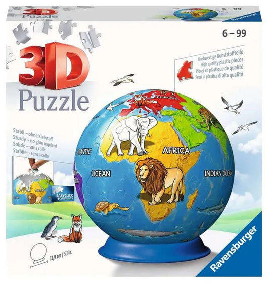 Brain Games LV Apaļā puzzle 72 Globuss