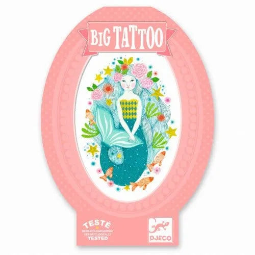 Brain-Games.lv Aqua Blue Glitter Big Tattoo