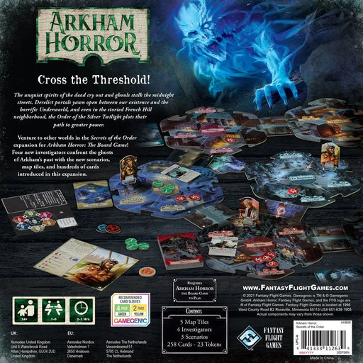 Brain Games LV galda spēles Arkham Horror Third Edition: Secrets of the Order (paplašinājums)