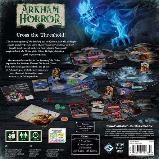 Brain Games LV galda spēles Arkham Horror Third Edition: Secrets of the Order (paplašinājums)