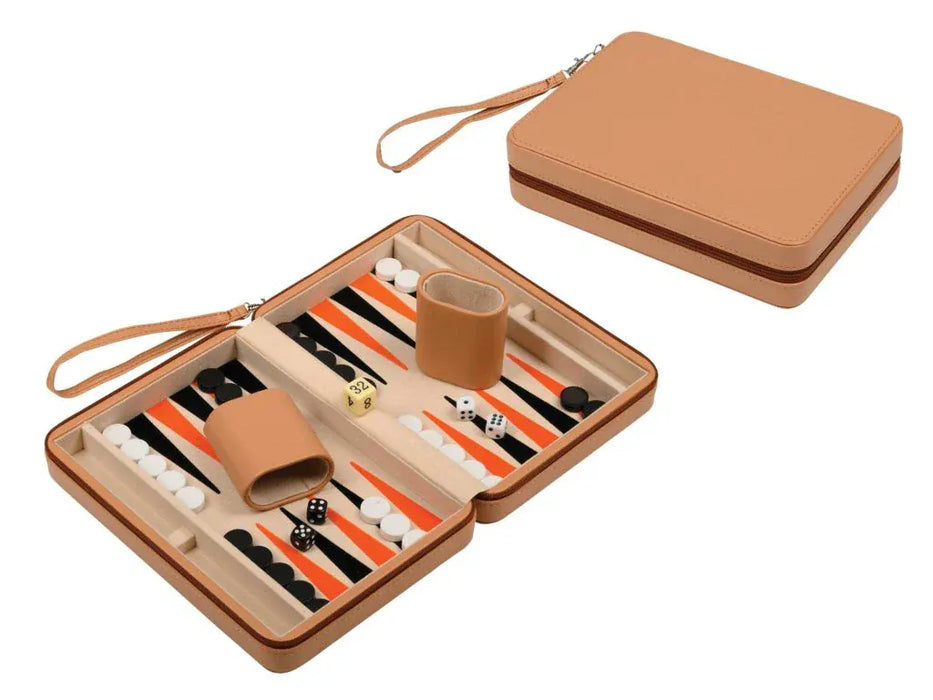 Brain Games LV Backgammon 9'', bēšs/oranžs/melns