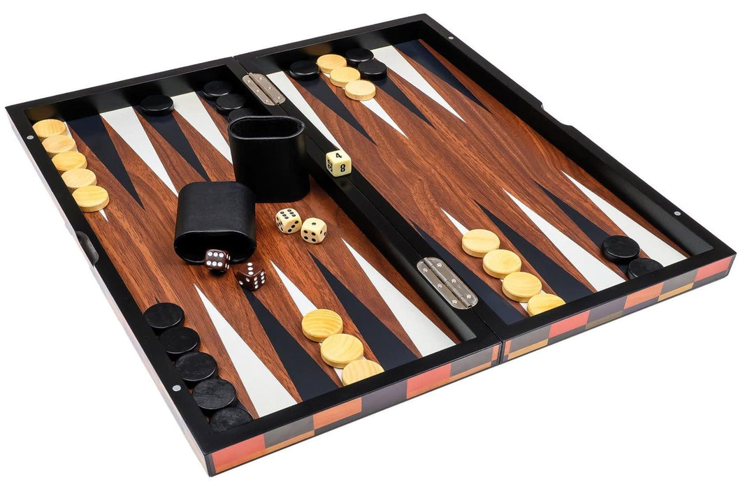 Brain Games LV galda spēles Backgammon Fourni, lieli, magnētiskā slēdzene.