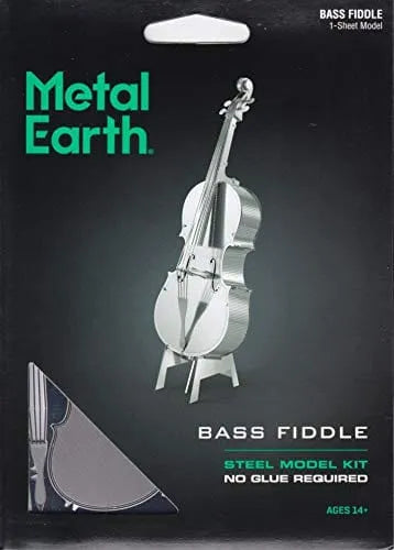 Brain Games LV Mēroga modelis Bass Fiddle, metāla konstruktors