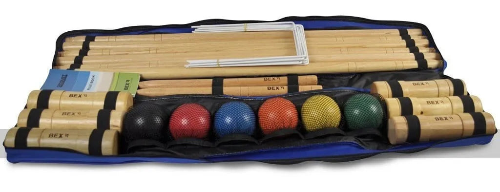 Brain Games LV galda spēles Bex Croquet Pro 6 spēlētāju komplekts ar somu