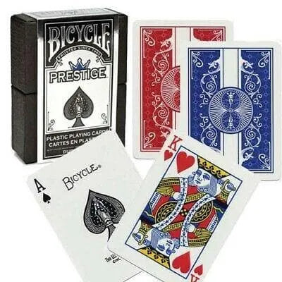 Brain Games LV galda spēles BICYCLE PRESTIGE RIDER BACK 100% PLASTIC STD.