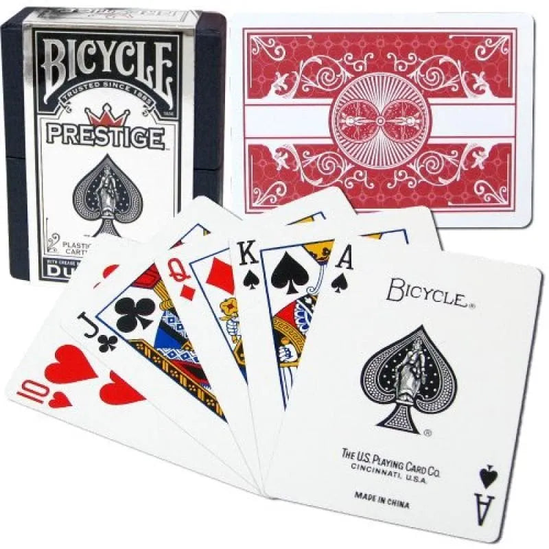 Brain Games LV galda spēles BICYCLE PRESTIGE RIDER BACK 100% PLASTIC STD.