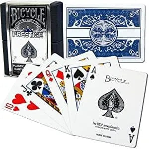 Brain Games LV galda spēles BICYCLE PRESTIGE RIDER BACK 100% PLASTIC STD.
