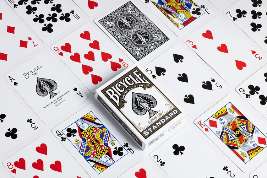 Brain Games LV BICYCLE RIDER BACK STANDARD INDEX BLACK PLAYING CARDS