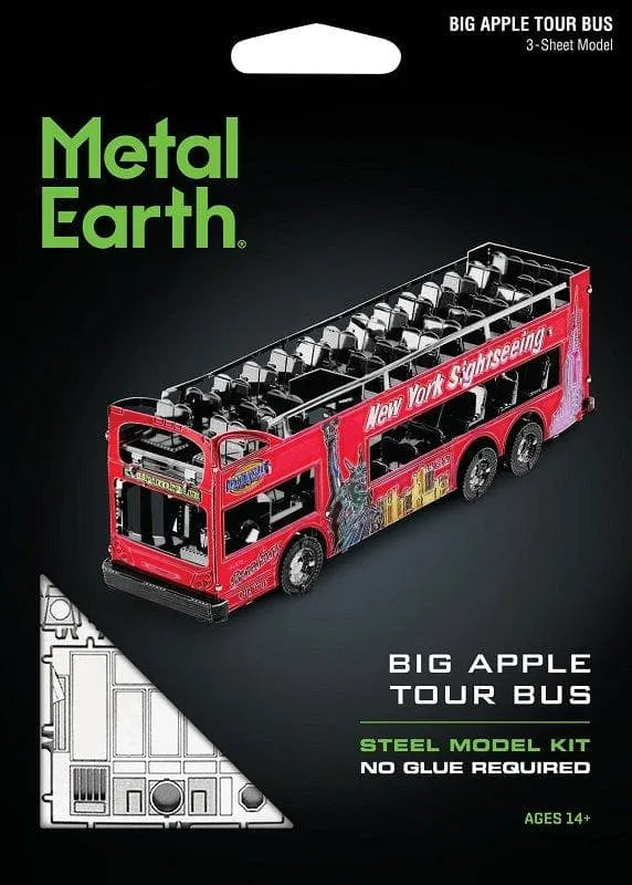 Brain Games LV Mēroga modelis Big Apple Tour Bus, metāla konstruktors