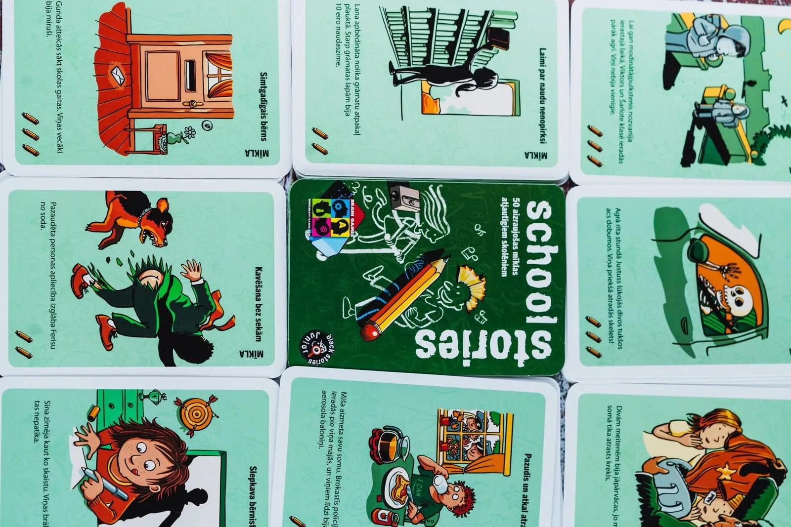 BrainGames galda spēles Black Stories Junior: School Stories