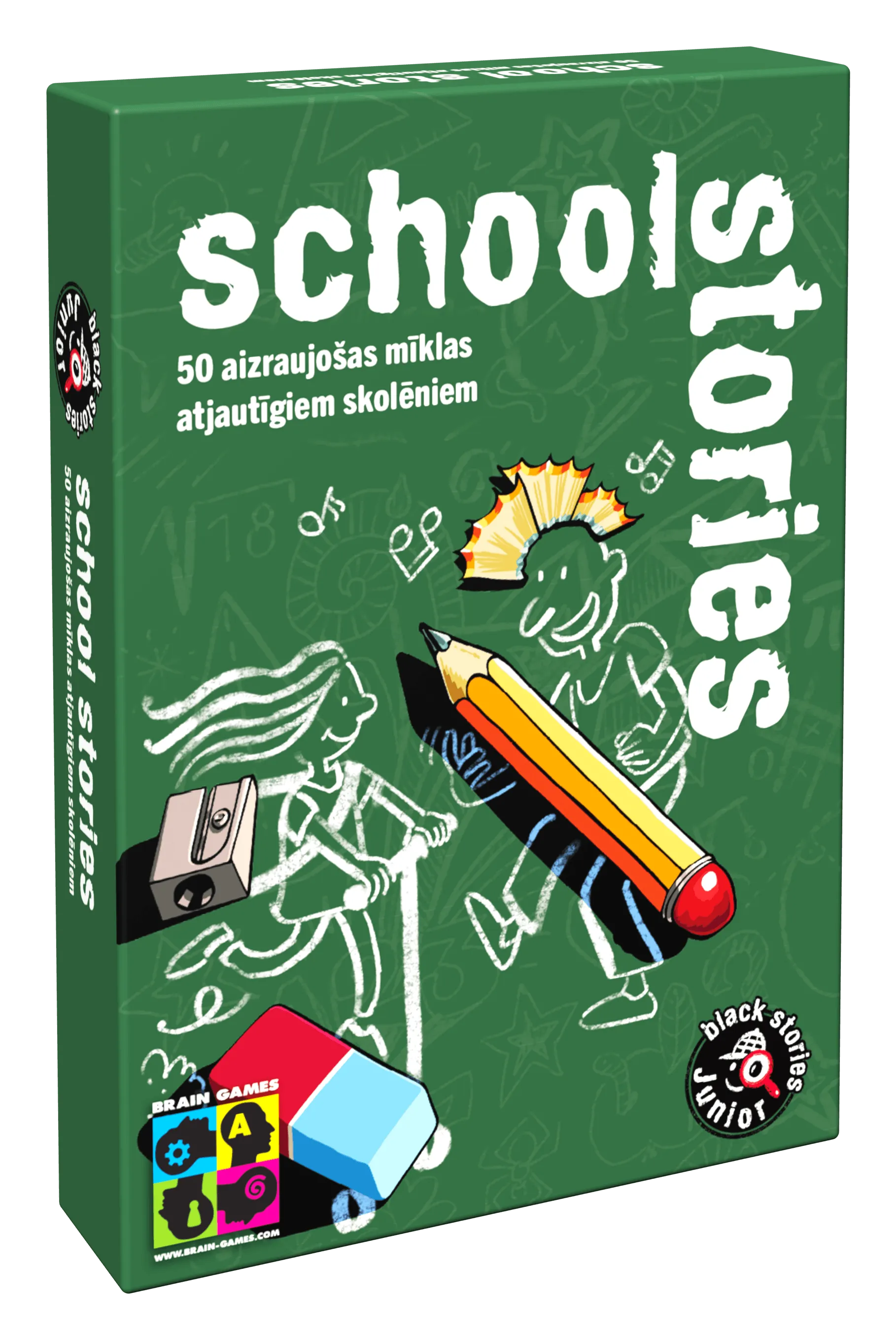 Brain Games galda spēles Black Stories Junior: School Stories