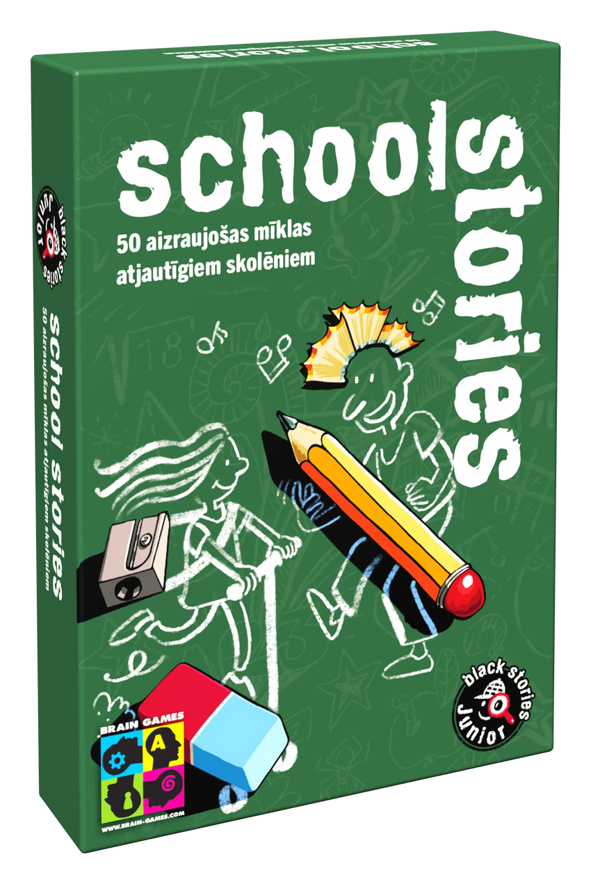 Brain Games galda spēles Black Stories Junior: School Stories