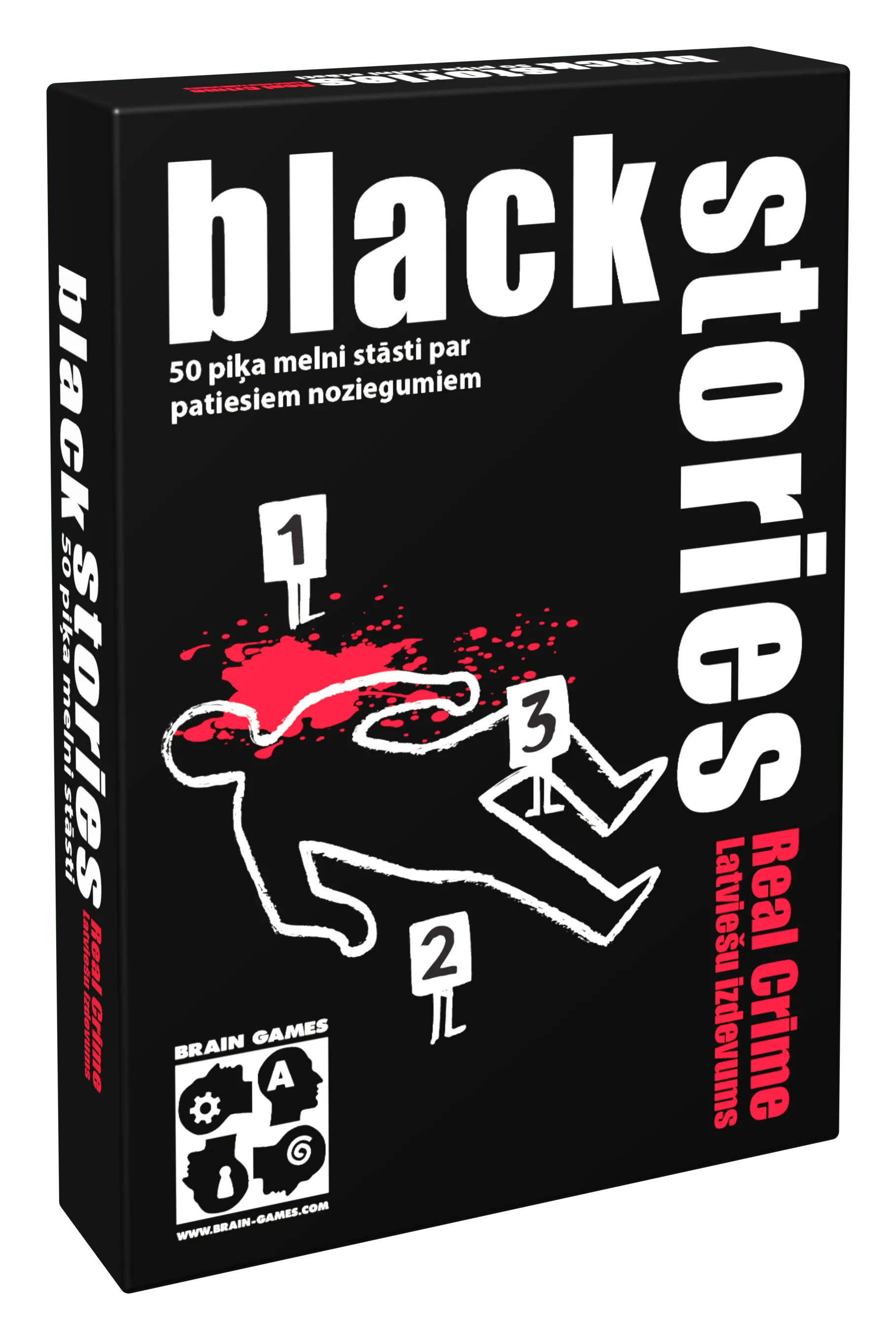 Brain Games galda spēles Black Stories Real Crime