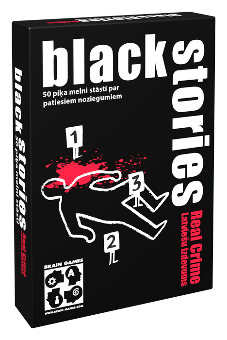 Brain Games galda spēles Black Stories Real Crime