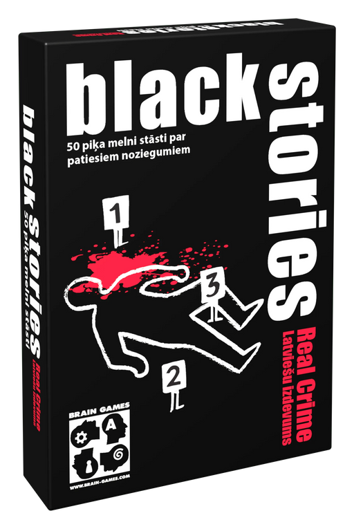 Brain Games galda spēles Black Stories Real Crime