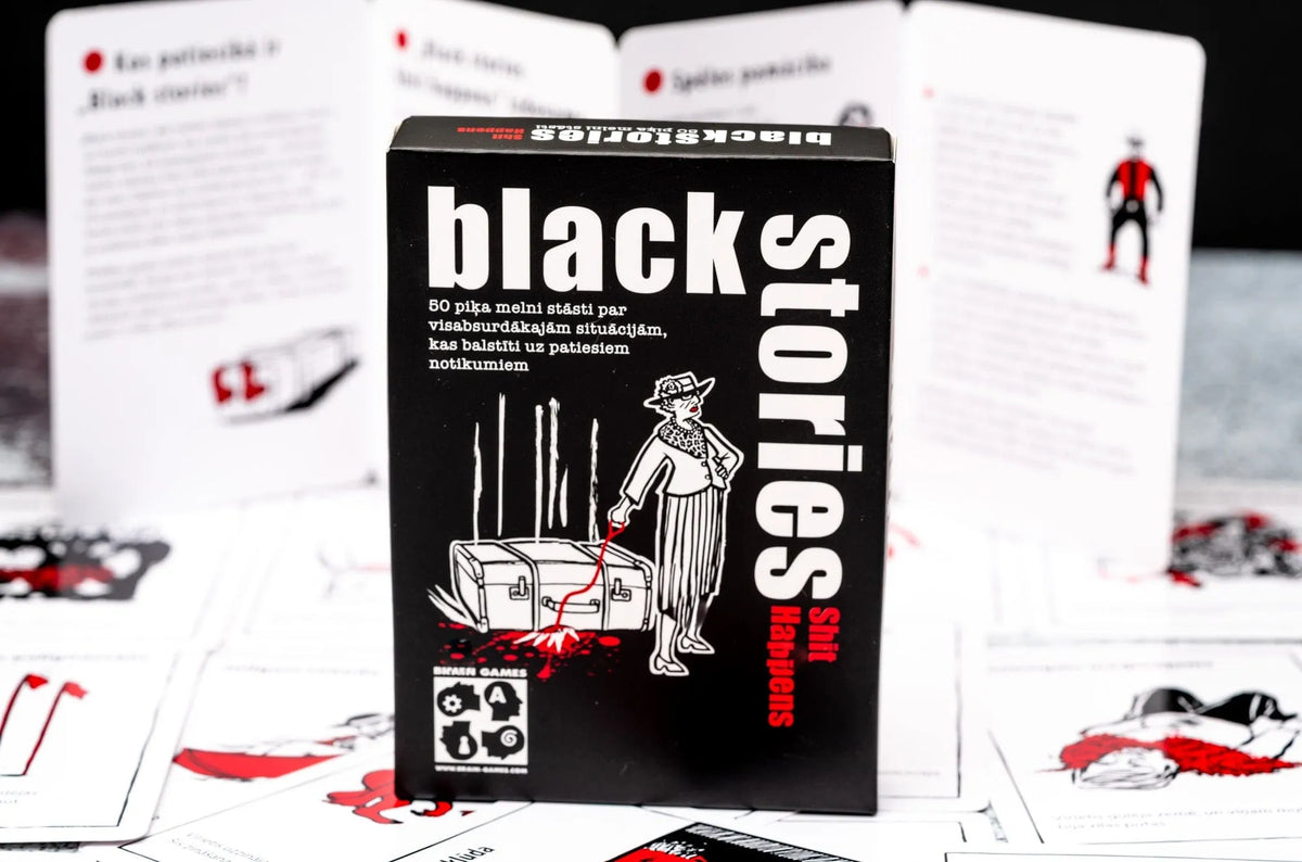 Brain Games galda spēles Black Stories Shit Happens