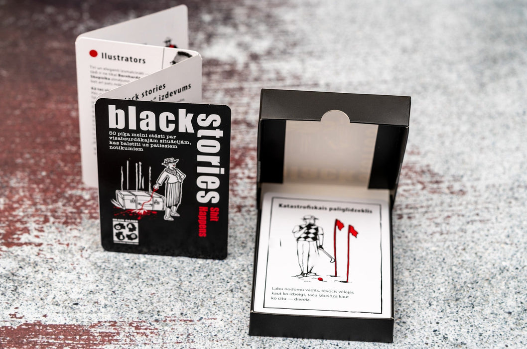 Brain Games galda spēles Black Stories Shit Happens