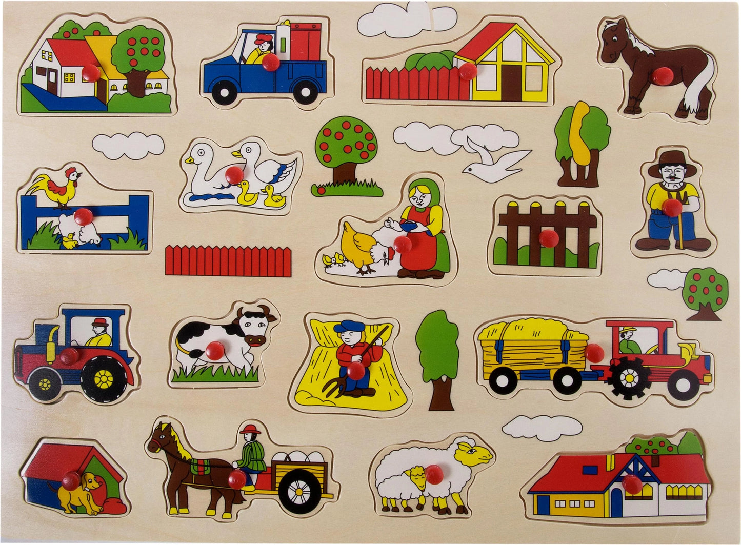 Button puzzle "Farm" - Small