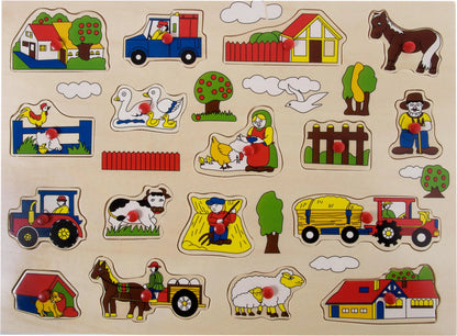 Button puzzle "Farm" - Small