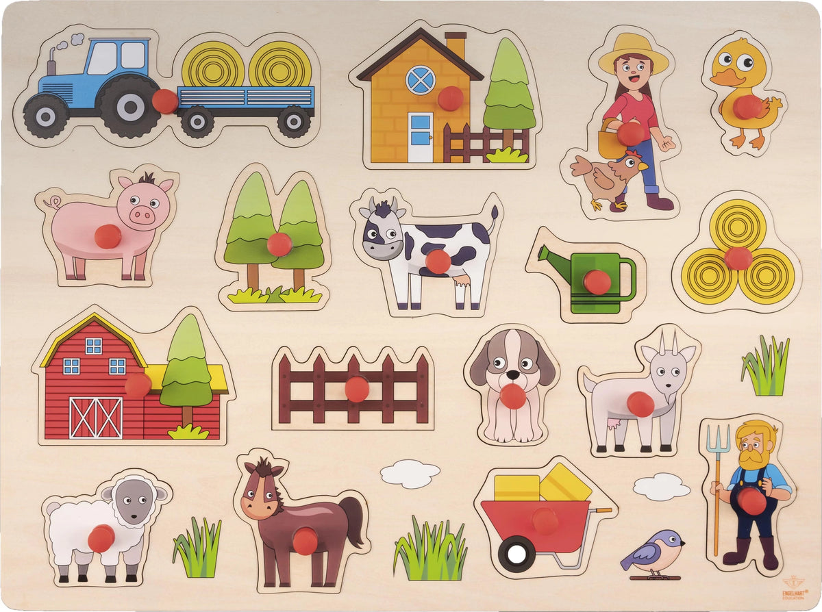 Button puzzle "Farm" - Small