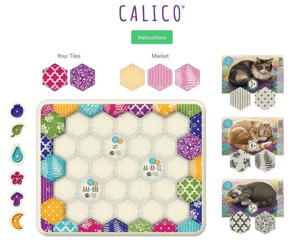 Brain Games LV galda spēles Calico Reprint