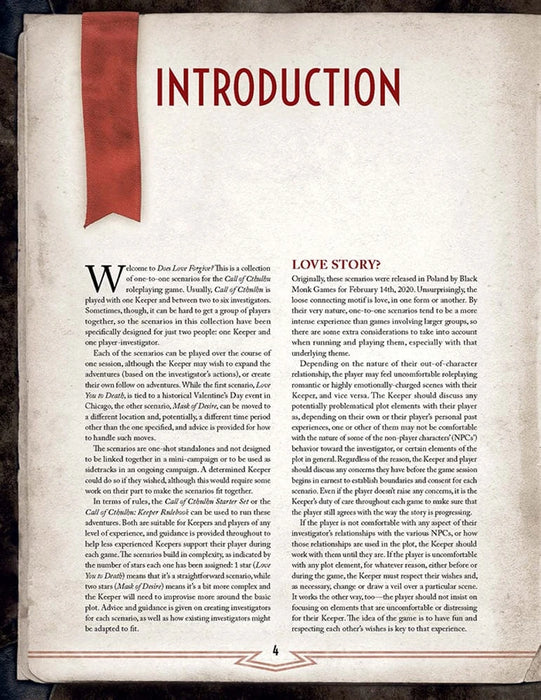 Brain Games LV Call of Cthulhu Does Love Forgive?