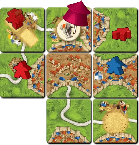 Brain-Games.lv galda spēles Carcassonne #10 Circus (paplašinājums) (Skandināvu)
