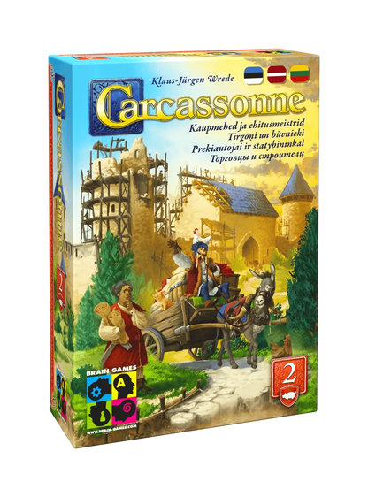 Brain Games LV Carcassonne: 2 Tirgoņi un būvnieki (Paplašinājums; 2025)